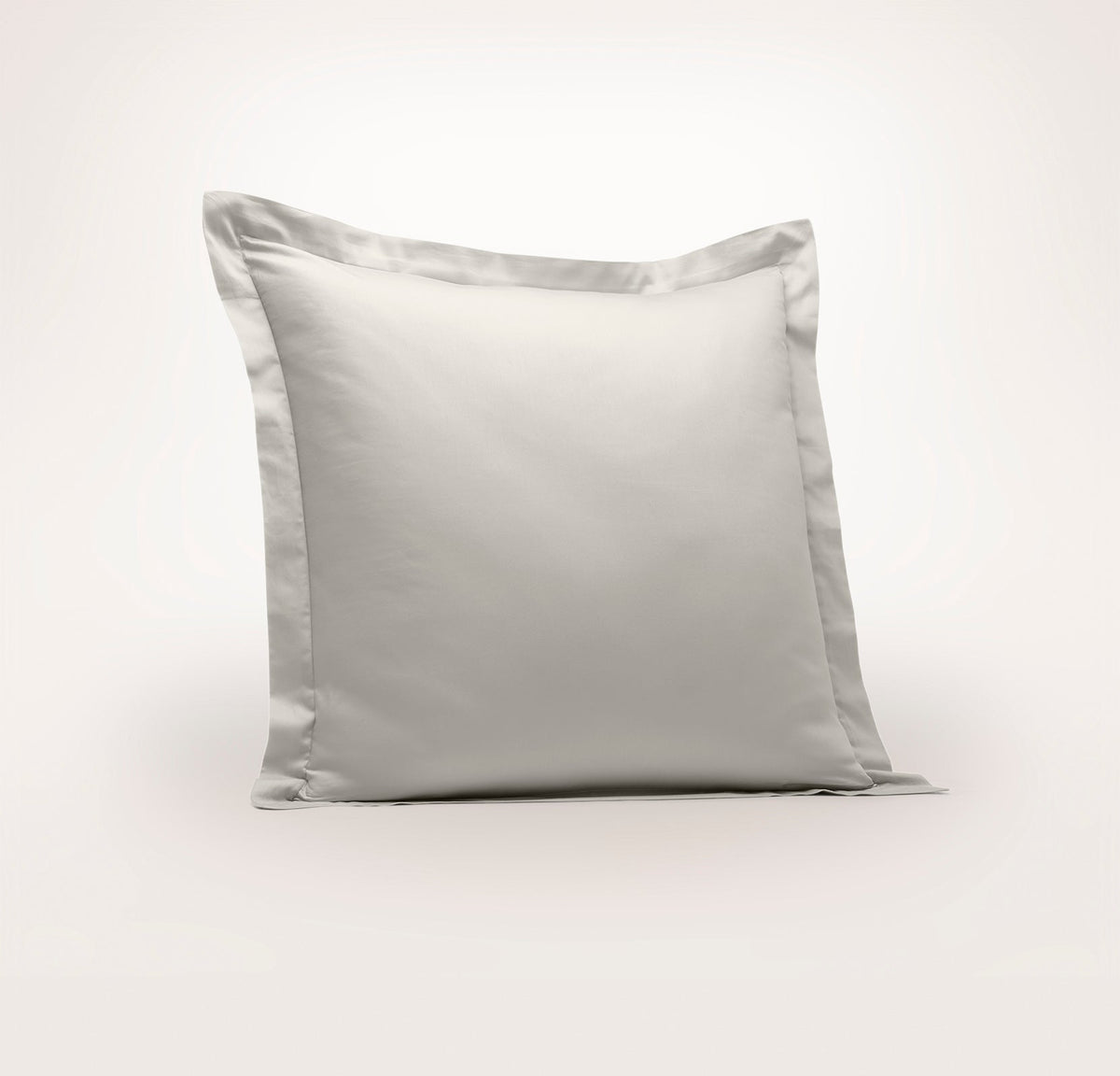 Signature Hemmed Sham - Pewter - Euro