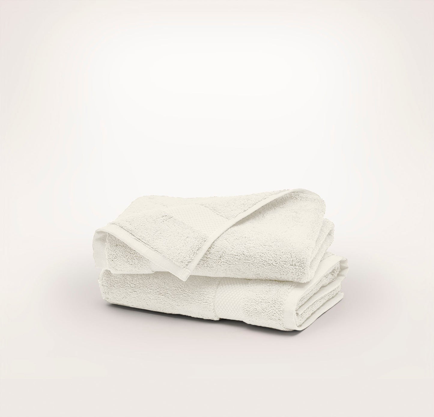 Plush Hand Towels (Pair) - Cream
