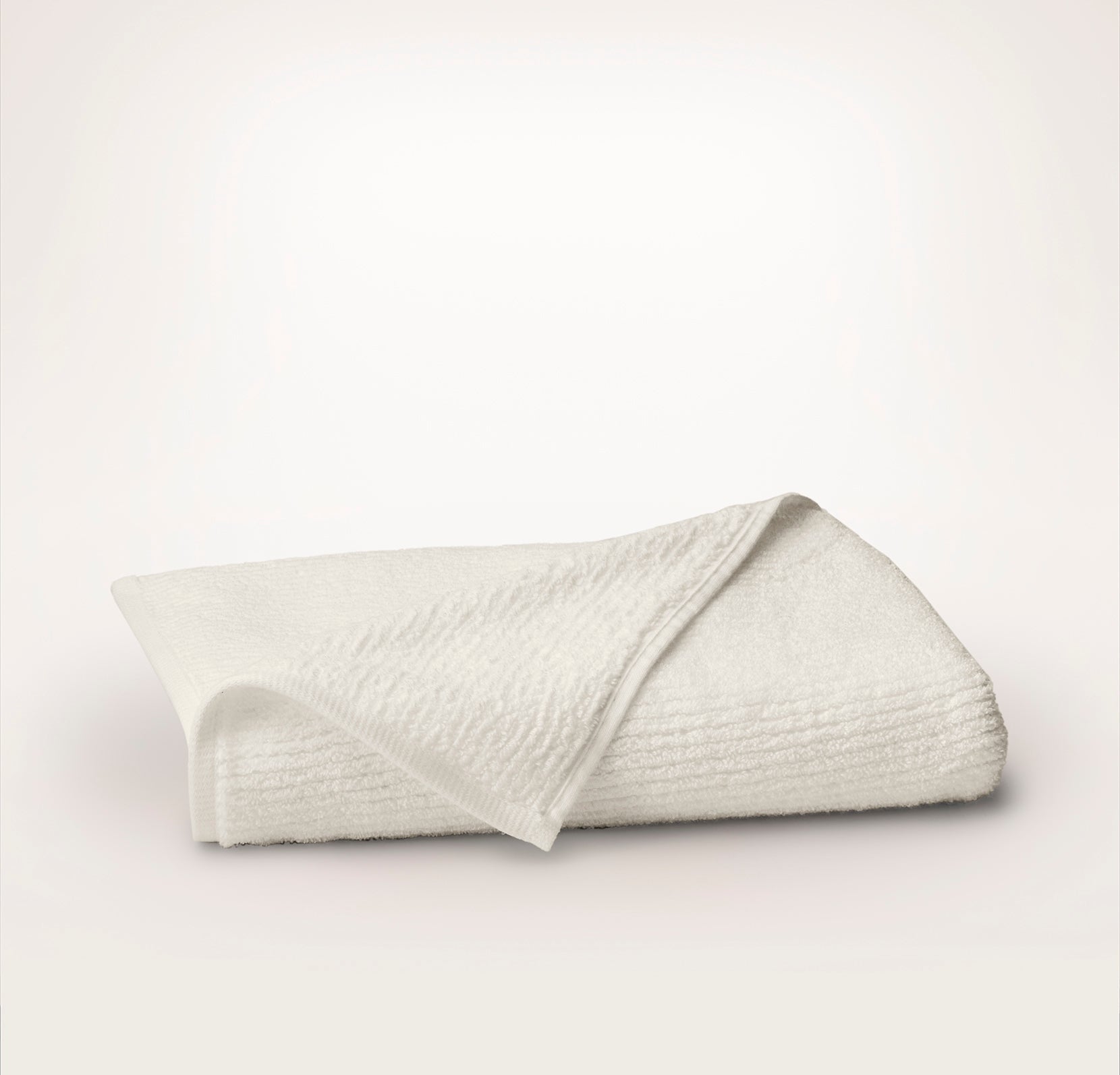 Turkish Ribbed Bath Towel - Cream