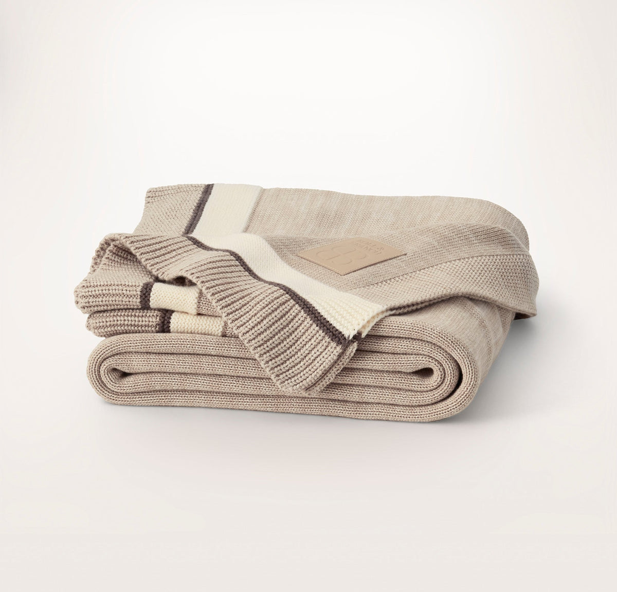 Court Knit Throw Blanket - Heathered Oatmeal