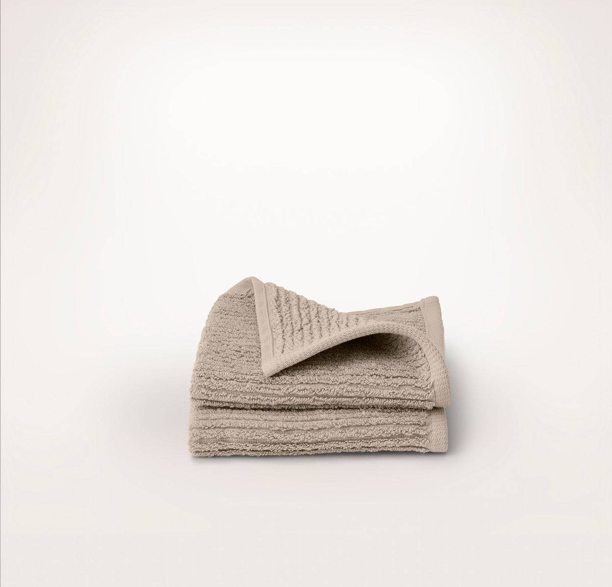 Turkish Ribbed Washcloths (Pair) - Oak