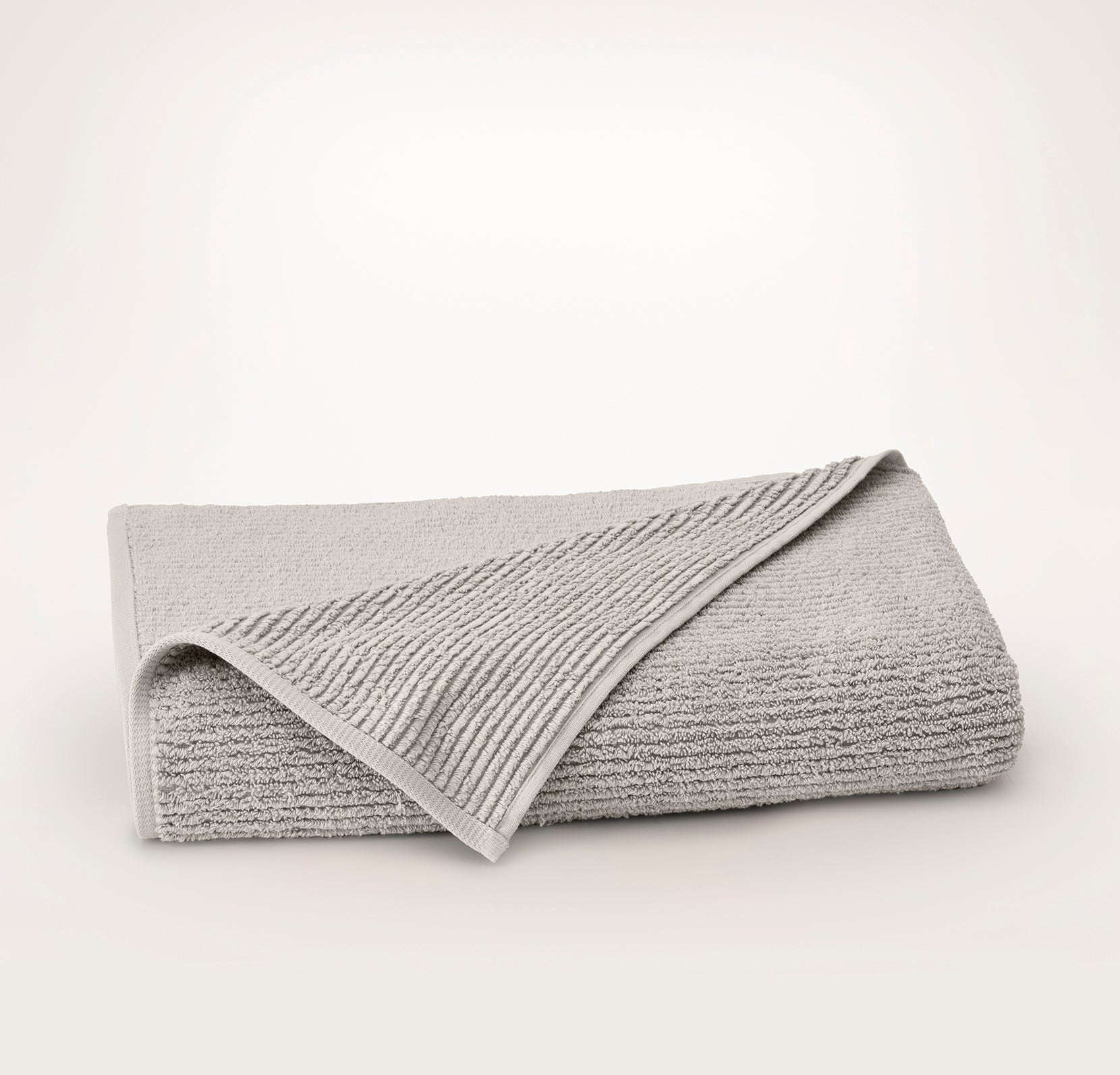 Turkish Ribbed Bath Sheet - Pewter